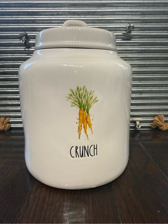 Rae Dunn Other - HTF Rae Dunn CRUNCH Carrot Canister Easter Spring Watercolor Magenta